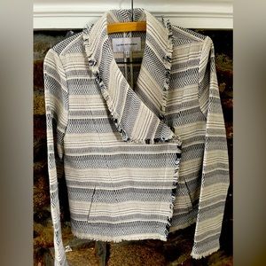 Cupcakes and Cashmere asymmetrical zip blazer. Women’s size S